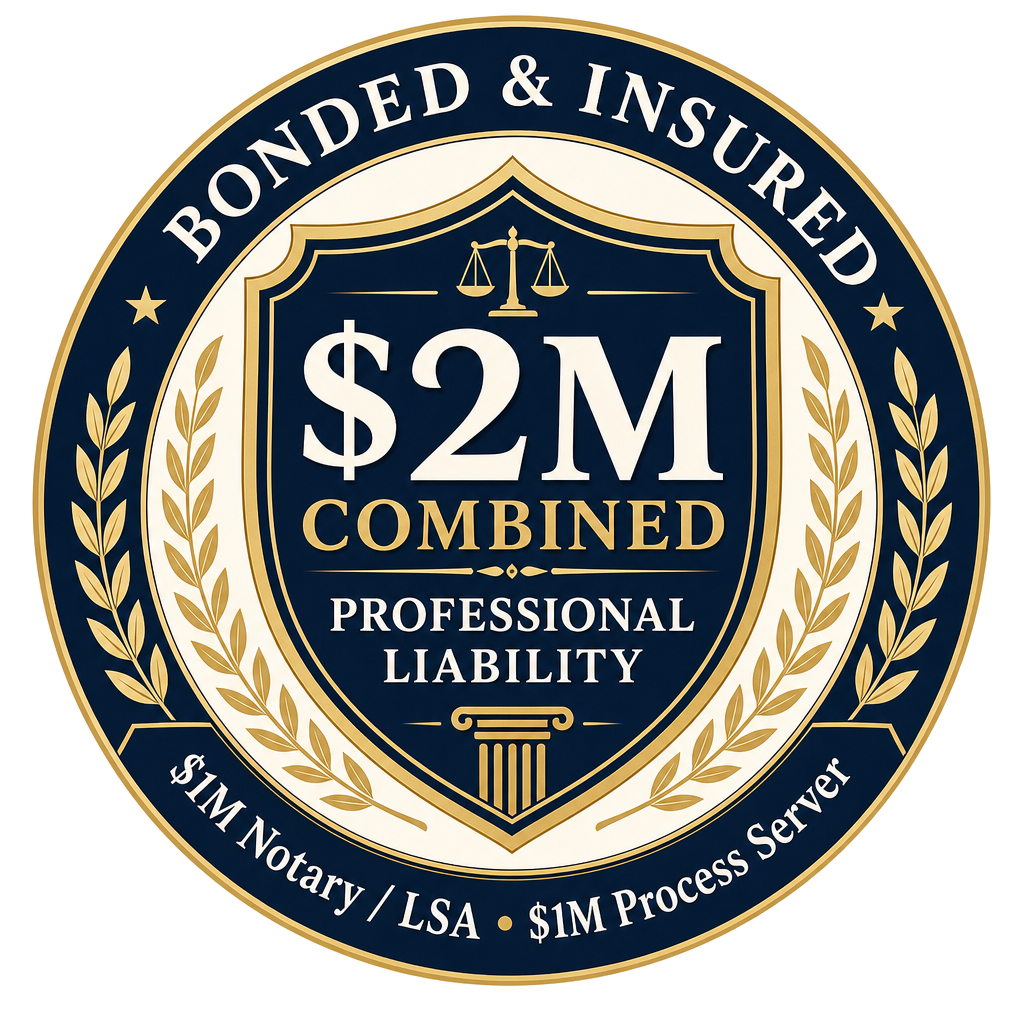 Bonded and Insured $2M Combined Professional Liability badge